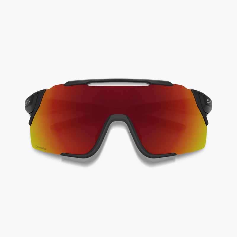 Smith Attack MAG MTB matte black/chromapop red mirror sunglasses 2