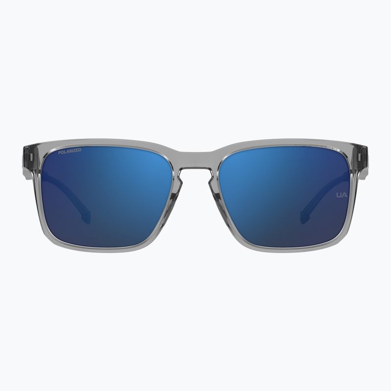 Men's Under Armour Assist 2 grey blue/grey blue multilayer polarised sunglasses 3
