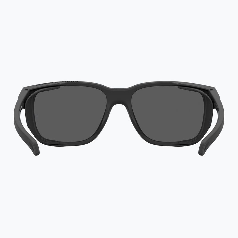 Men's Under Armour Glacial matte black/grey blue mirror silver polarized sunglasses o 4