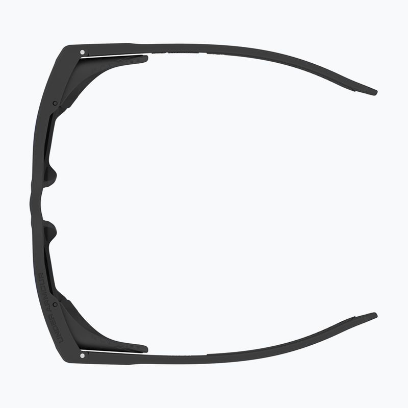 Men's Under Armour Glacial matte black/grey blue mirror silver polarized sunglasses o 5