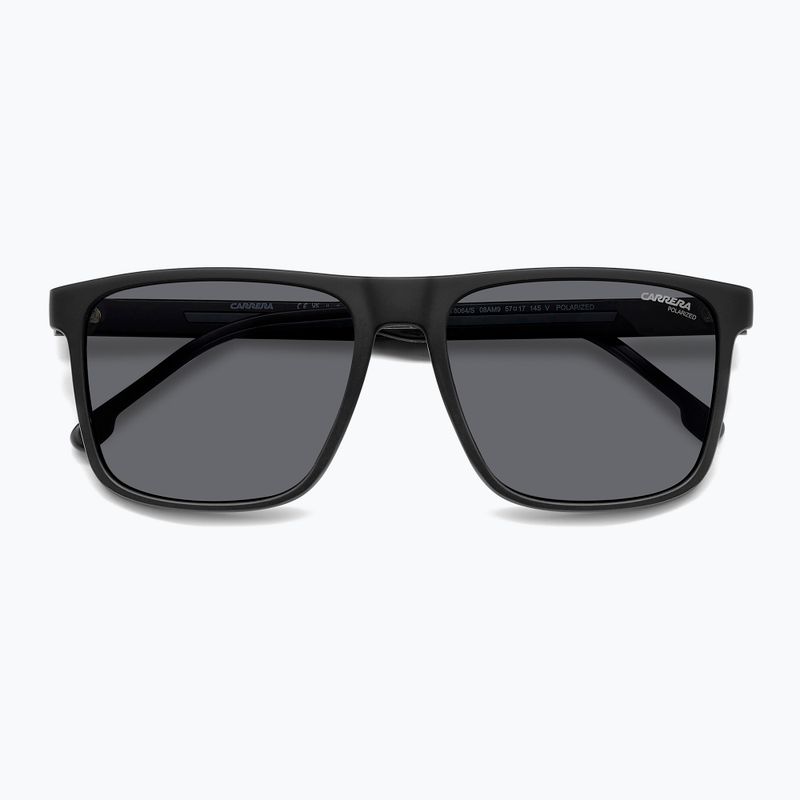 Carrera men's 8064/S black grey/grey polarised sunglasses 4