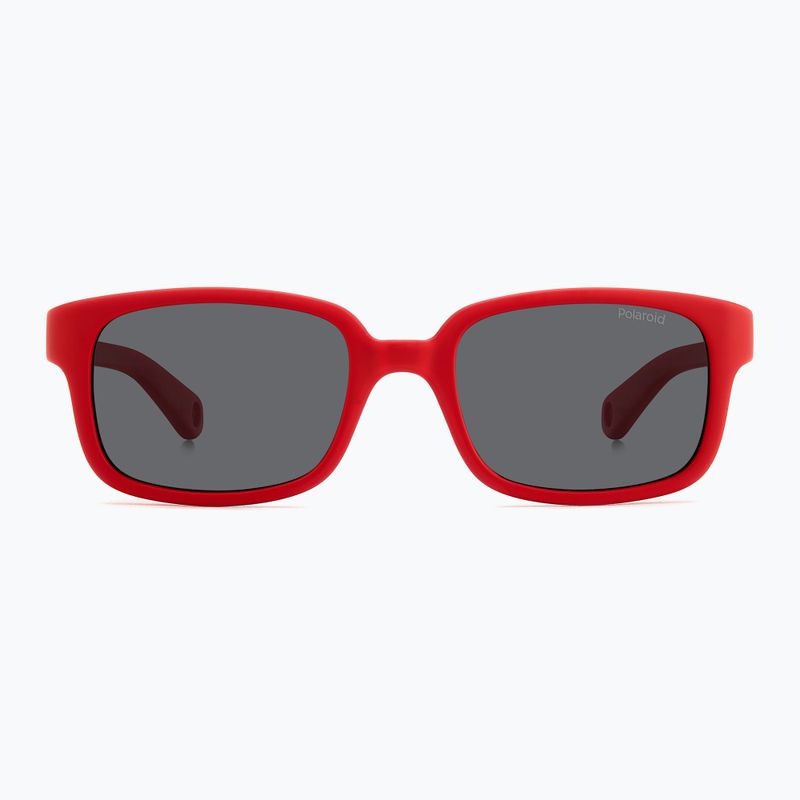 Polaroid PLD K008/S matte red/grey polarised children's sunglasses 3