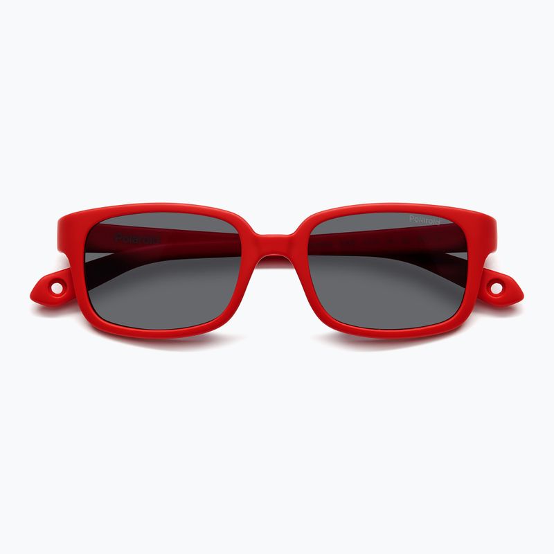 Polaroid PLD K008/S matte red/grey polarised children's sunglasses 4