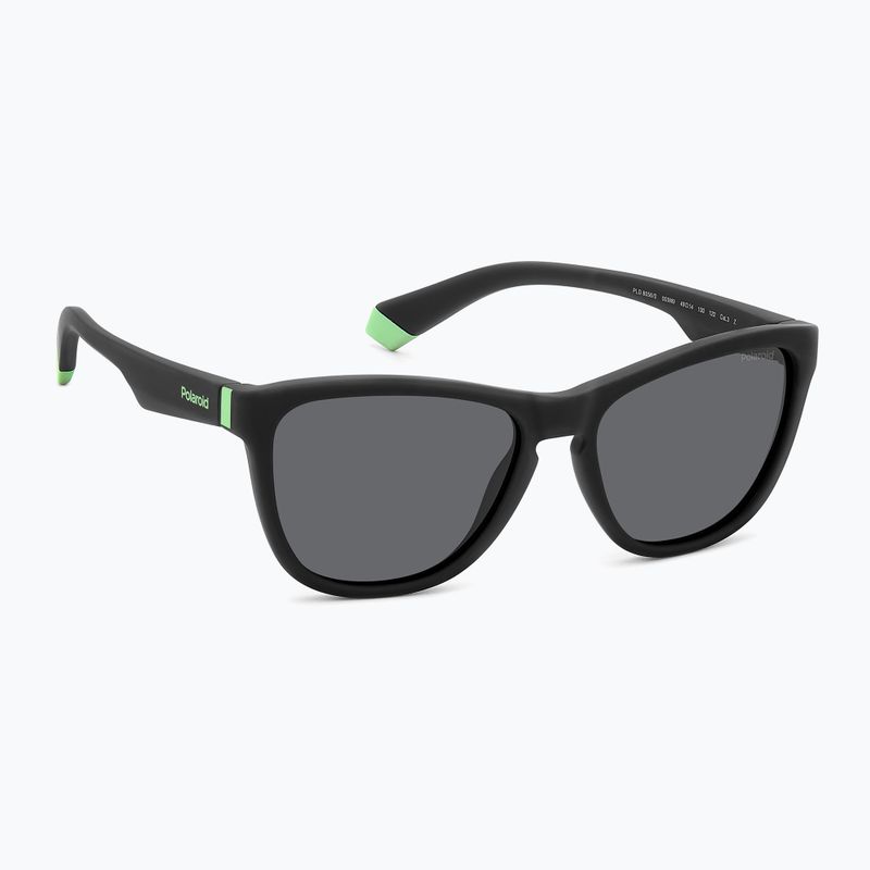 Polaroid PLD 8056/S matte black/grey polarised children's sunglasses