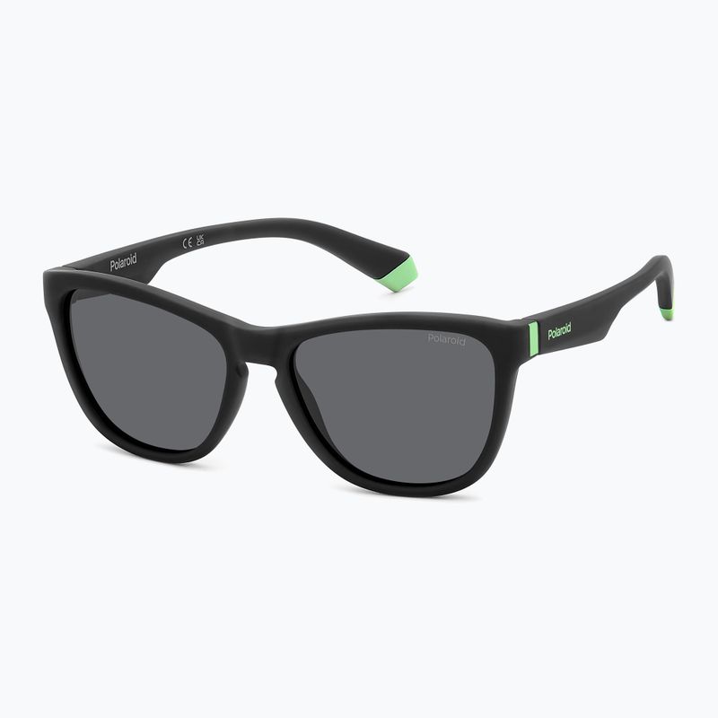 Polaroid PLD 8056/S matte black/grey polarised children's sunglasses 2