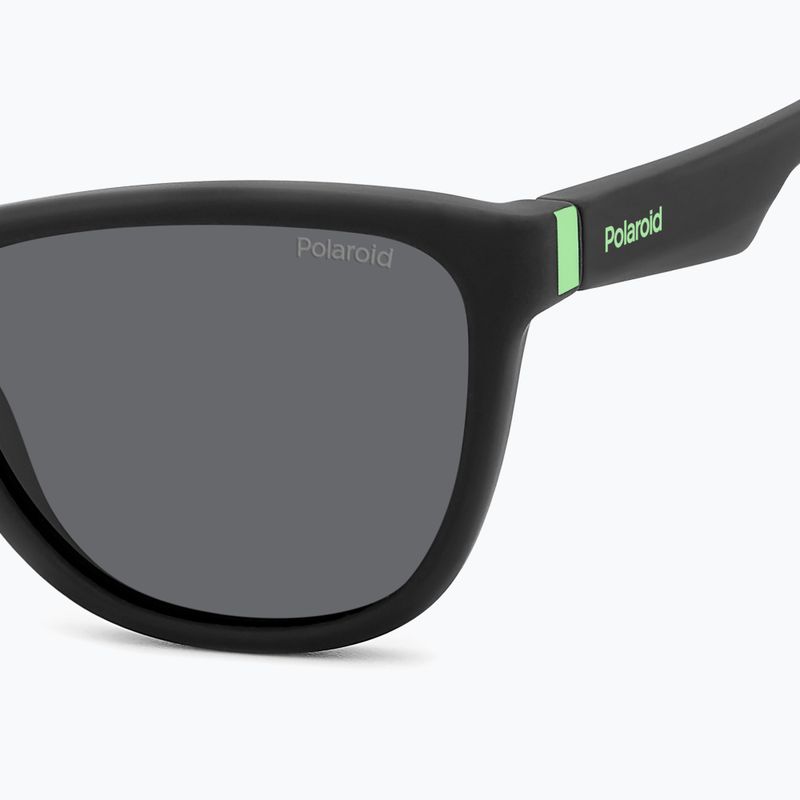 Polaroid PLD 8056/S matte black/grey polarised children's sunglasses 5