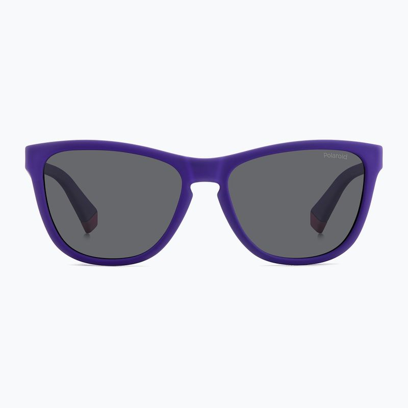 Polaroid PLD 8056/S matte violet/grey polarised children's sunglasses 3