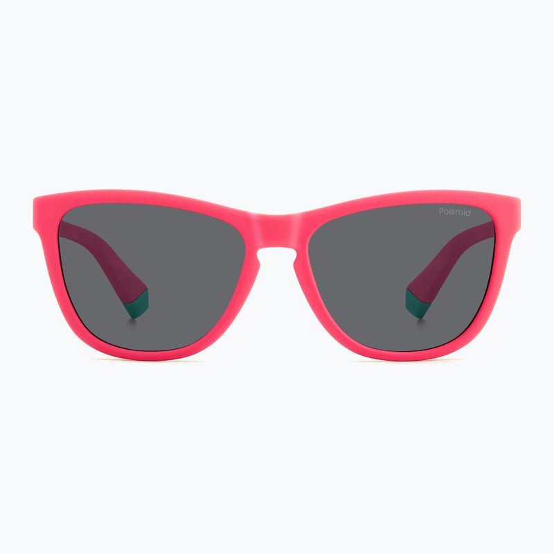 Polaroid PLD 8056/S matte pink/grey polarised children's sunglasses 3
