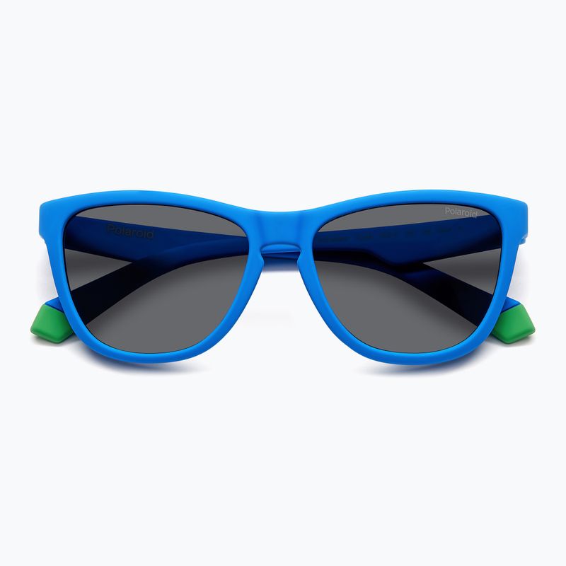 Polaroid PLD 8056/S matte blue/grey polarised children's sunglasses 4