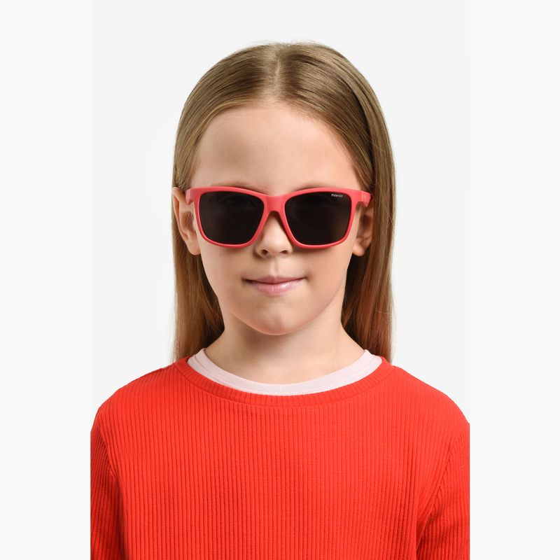 Polaroid PLD 8057/S matte red/grey polarised children's sunglasses 6