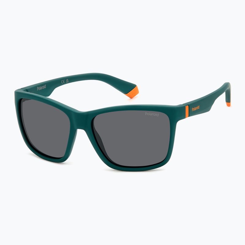 Polaroid PLD 8057/S matte green/grey polarised children's sunglasses 2
