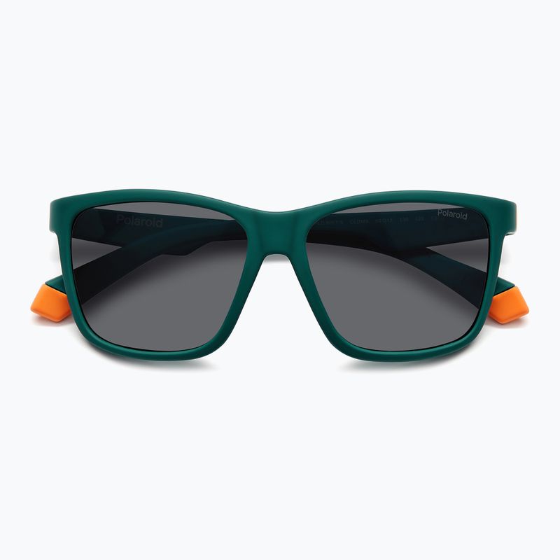 Polaroid PLD 8057/S matte green/grey polarised children's sunglasses 4