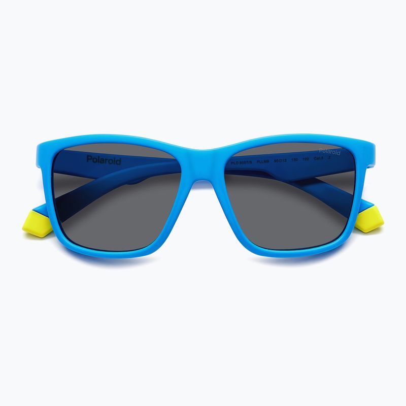 Polaroid PLD 8057/S matte blue/grey polarised children's sunglasses 4