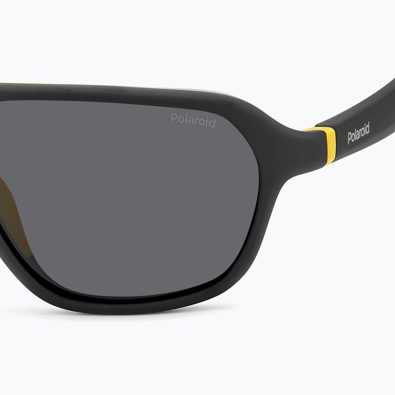 Polaroid PLD 2152/S matte black yellow/grey polarised sunglasses 5