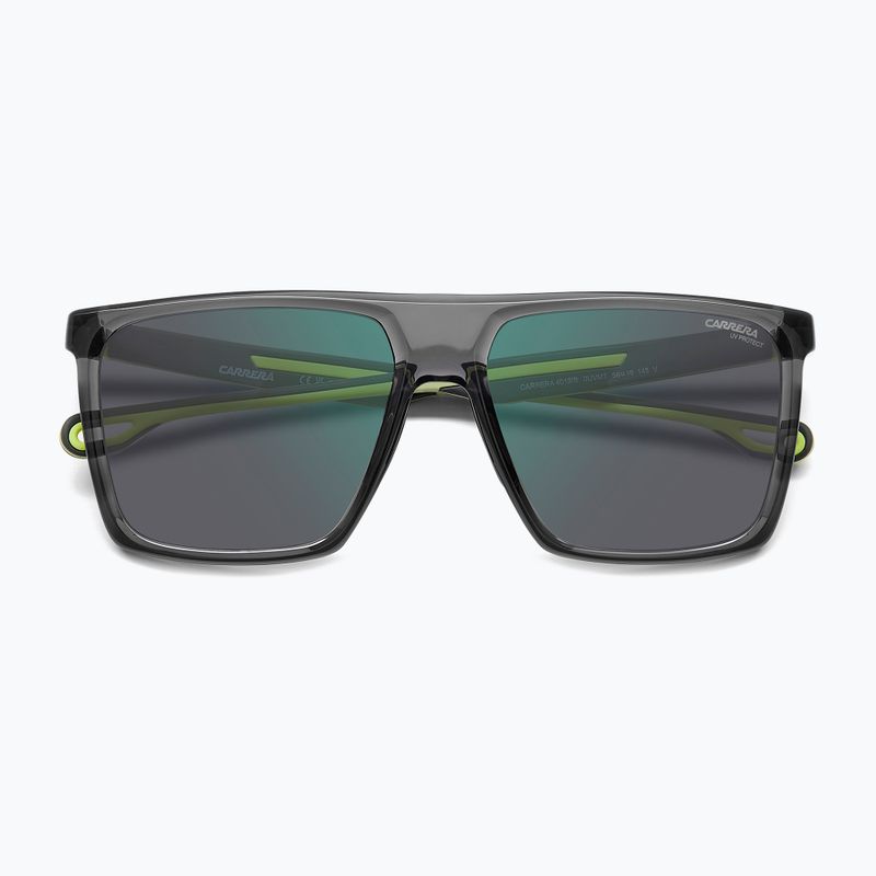 Carrera 4019/S men's grey yellow fluo/green mirror sunglasses 4