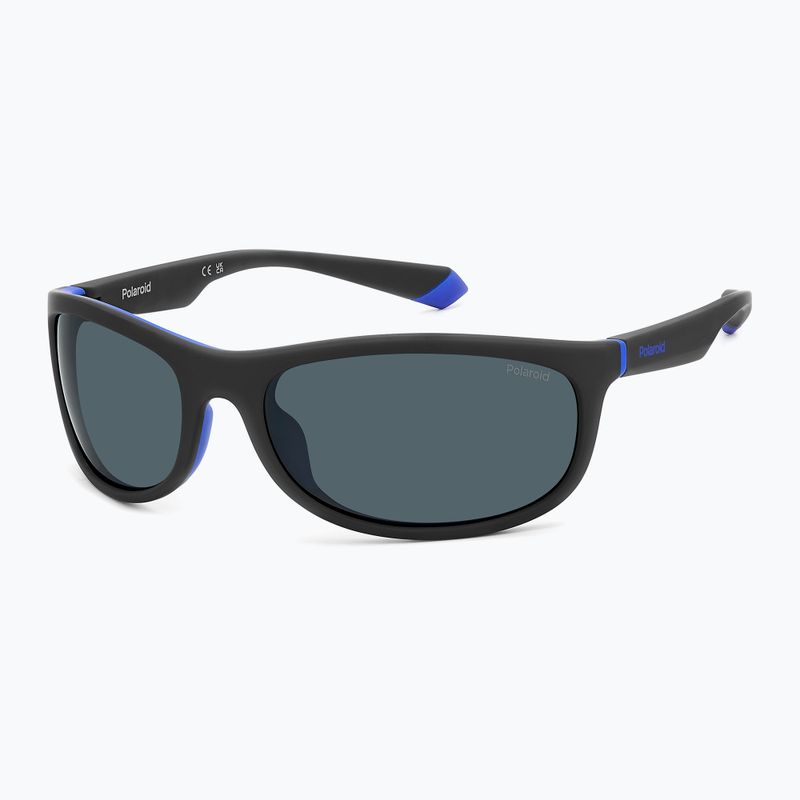 Polaroid PLD 2154/S matte black blue/blue polarised sunglasses 2