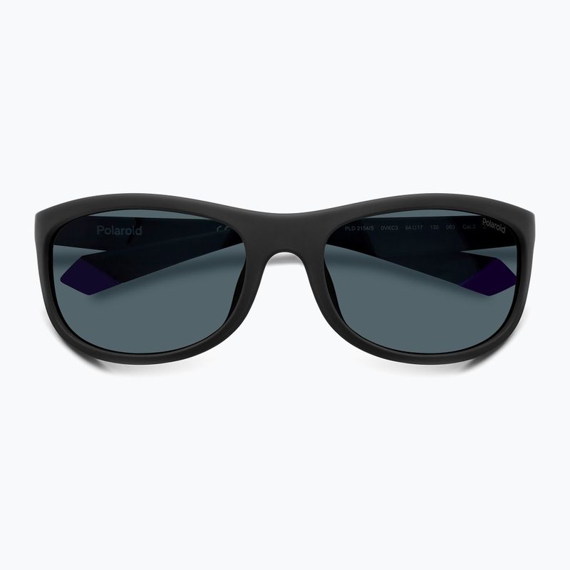 Polaroid PLD 2154/S matte black blue/blue polarised sunglasses 4