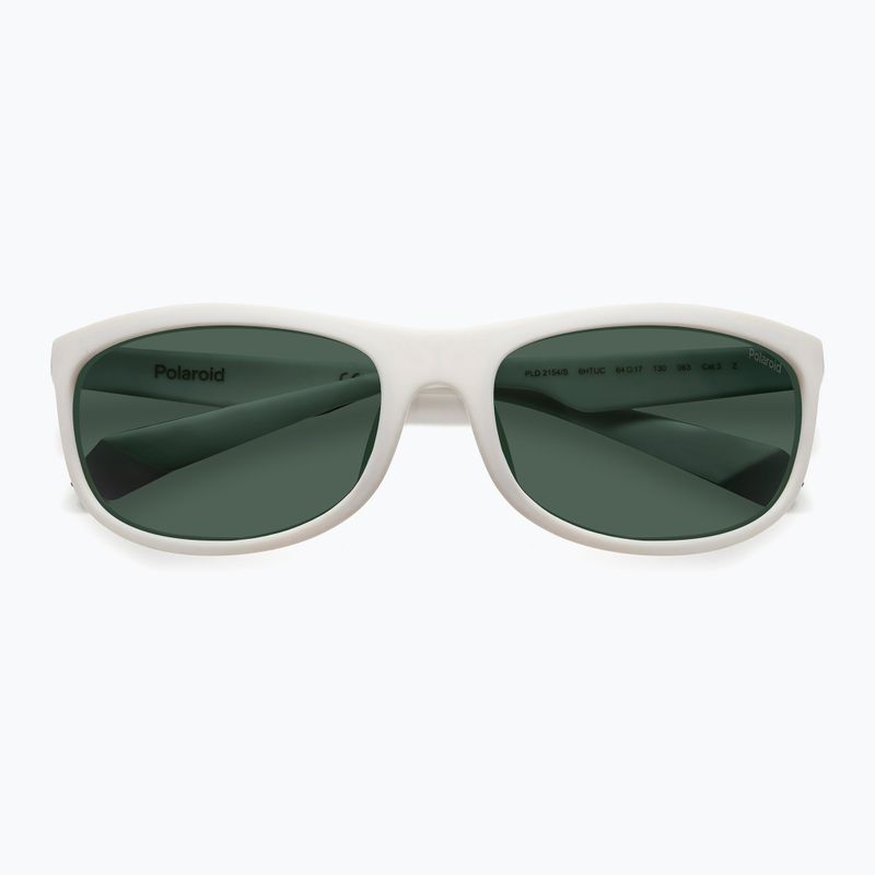 Polaroid PLD 2154/S matte white/green polarised sunglasses 4