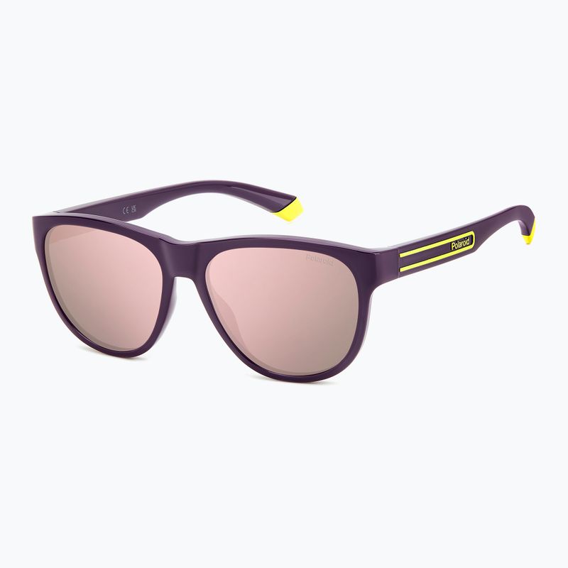 Polaroid PLD 2156/S violet/rose gold multilayer polarised sunglasses 2