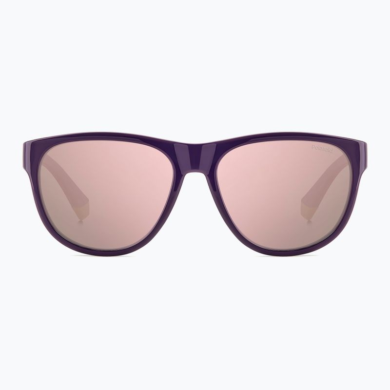 Polaroid PLD 2156/S violet/rose gold multilayer polarised sunglasses 3