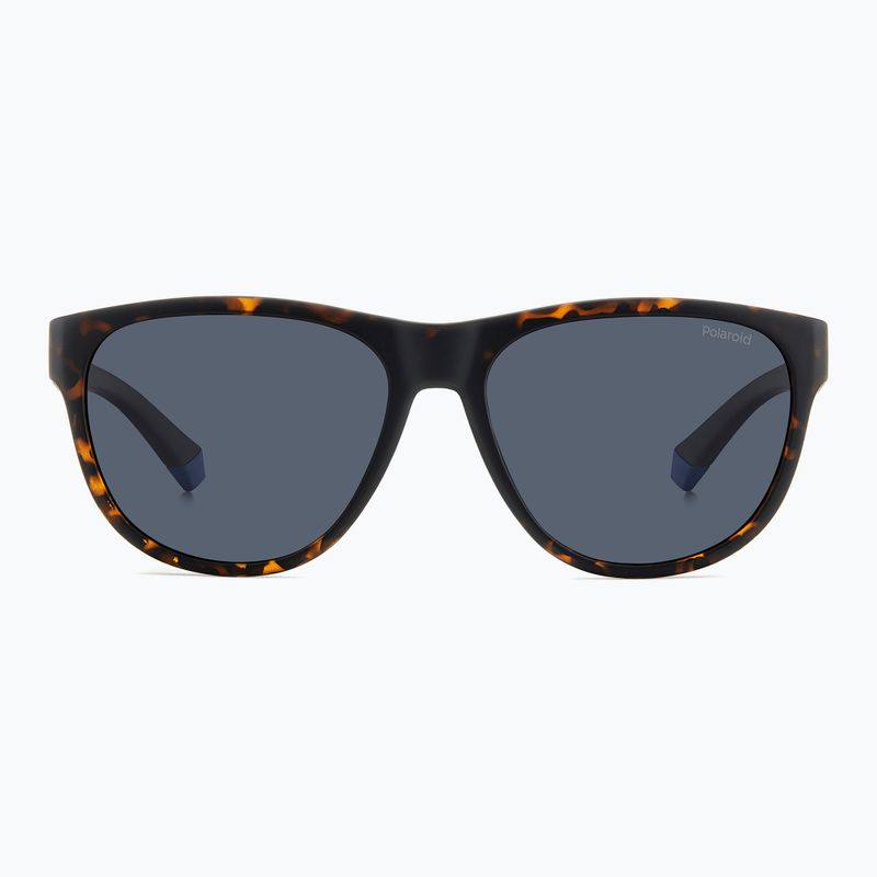 Polaroid PLD 2156/S matte brown havana/blue polarised sunglasses 3