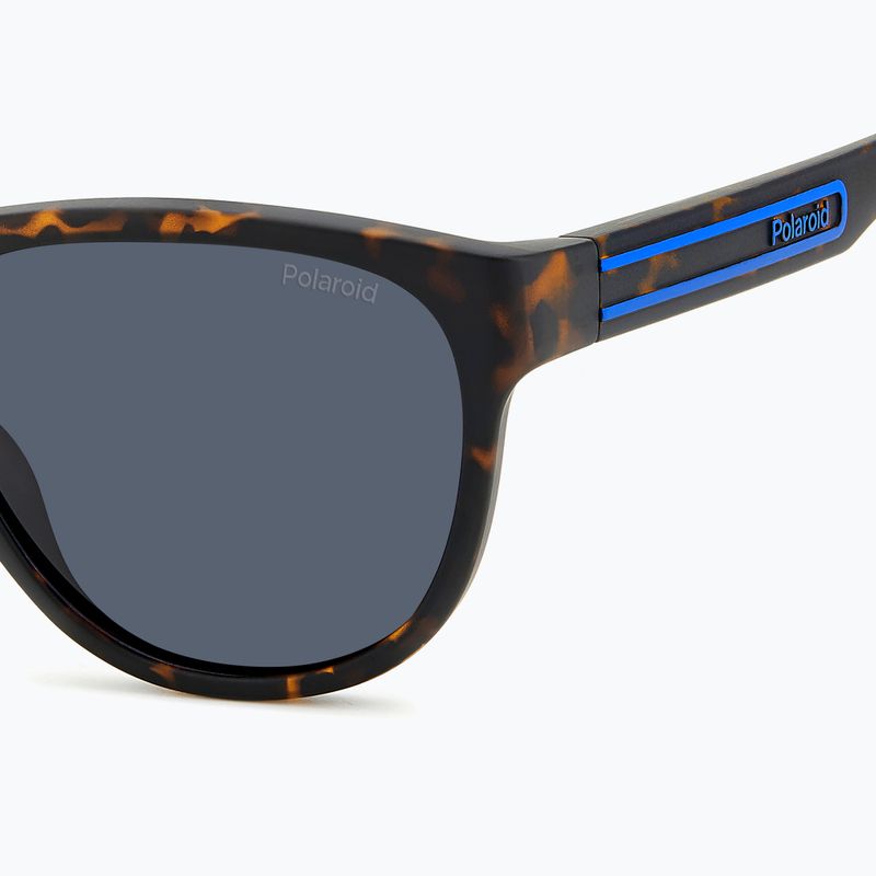 Polaroid PLD 2156/S matte brown havana/blue polarised sunglasses 5