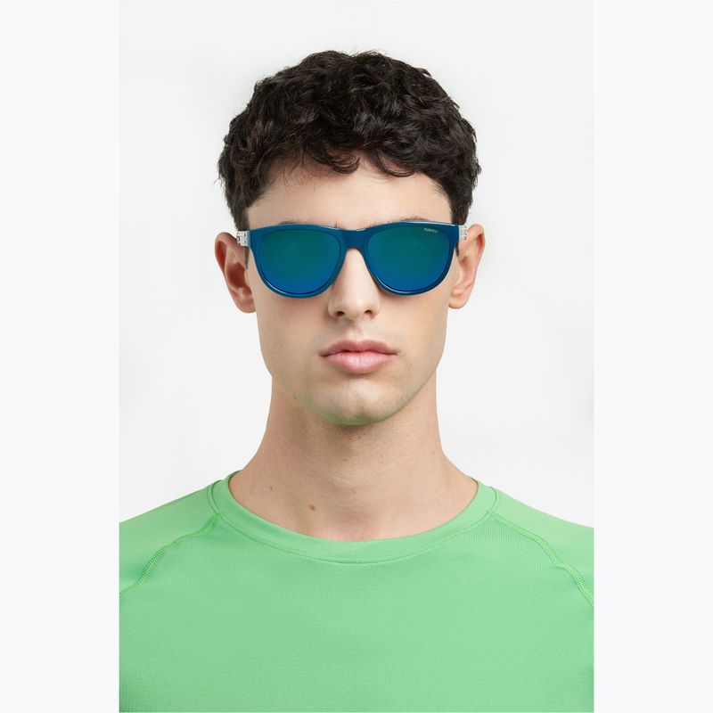 Polaroid PLD 2156/S teal/greygreen mirror polarised sunglasses 6