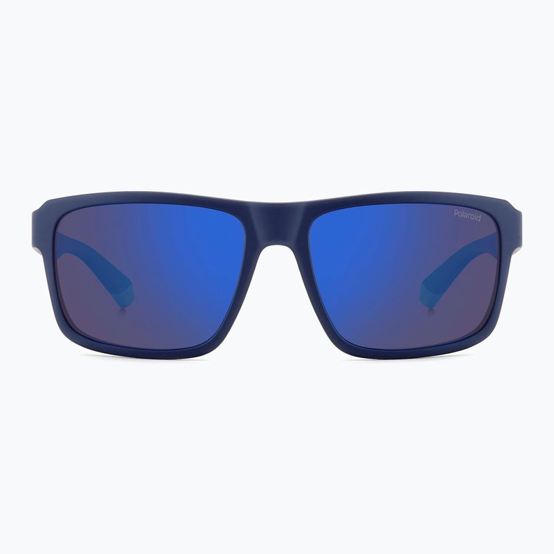 Polaroid PLD 2158/S matte blue/blue mirror polarised men's sunglasses 3