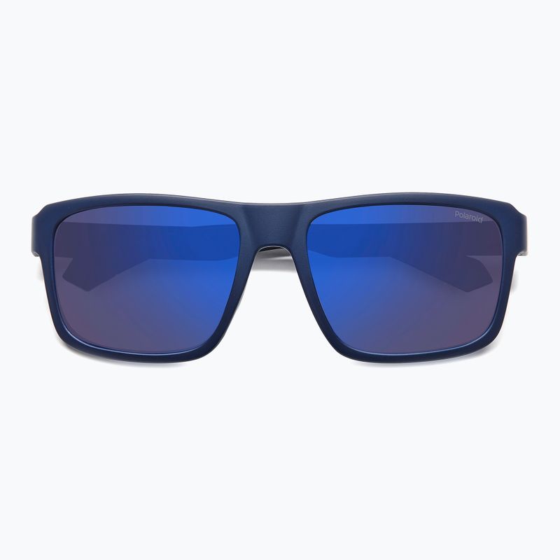 Polaroid PLD 2158/S matte blue/blue mirror polarised men's sunglasses 4