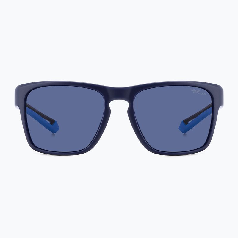 Men's Polaroid PLD 7052/S matte blue/blue polarised high contrast sunglasses 3