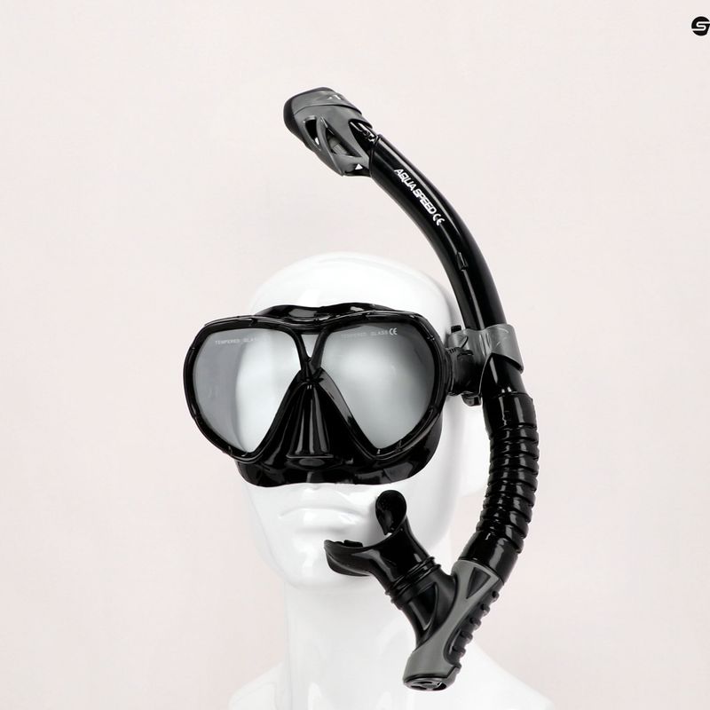 AQUA-SPEED diving set Vanua + Borneo black 610 8