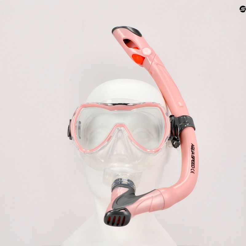 AQUA-SPEED children's diving set Enzo + Evo pink 604 8