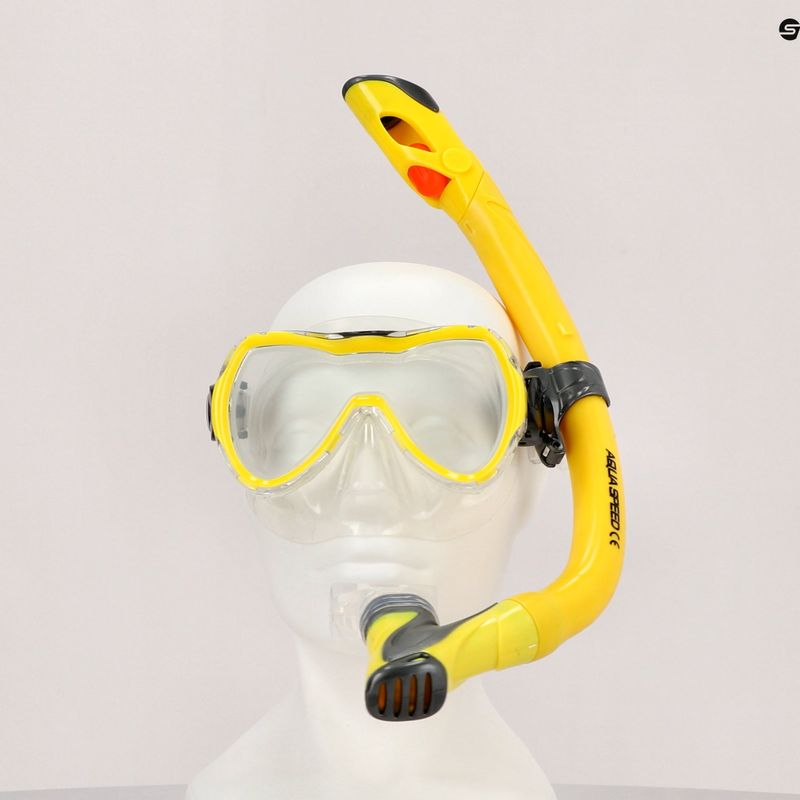 AQUA-SPEED children's diving set Enzo + Evo yellow 604 8