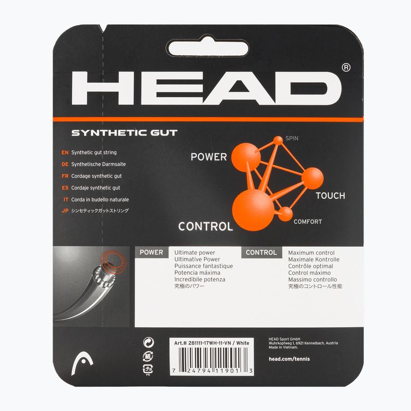 Tennis string HEAD Synthetic Gut 12 m white 2