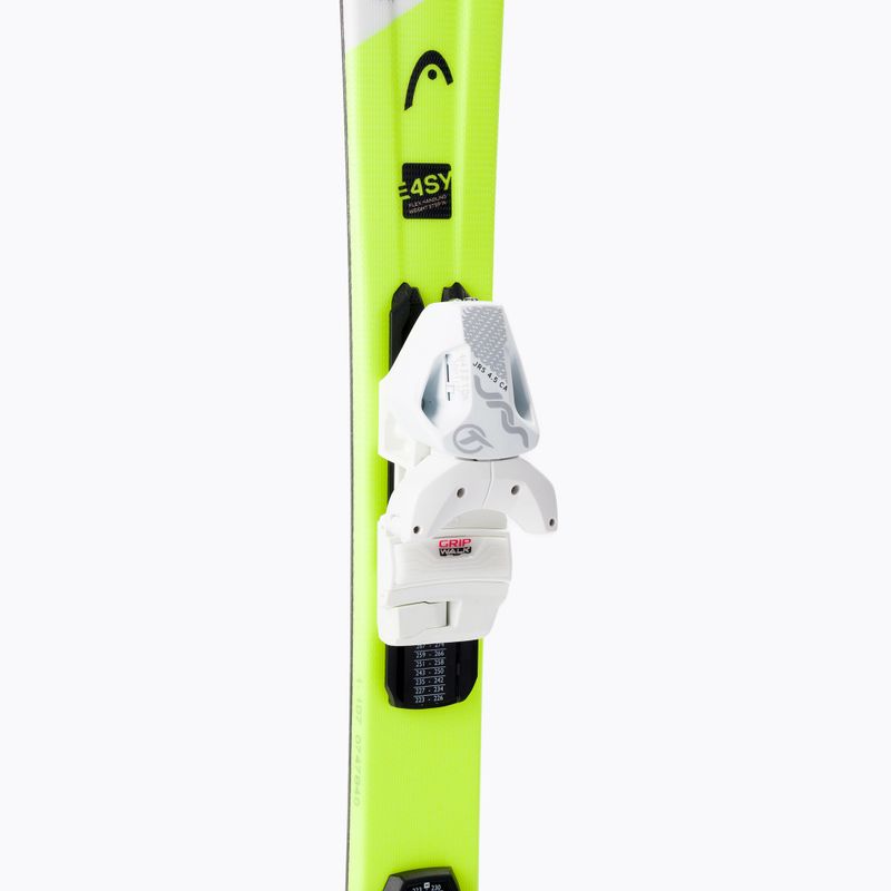 Children's downhill skis HEAD Supershape Team Easy Jrs + Jrs 4.5 white/yellow 314201/100863 7