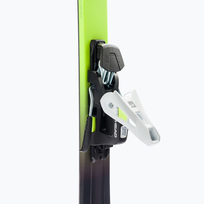 Children's downhill skis HEAD Supershape Team Easy Jrs + Jrs 7.5 white/black/yellow 314201/100862 7