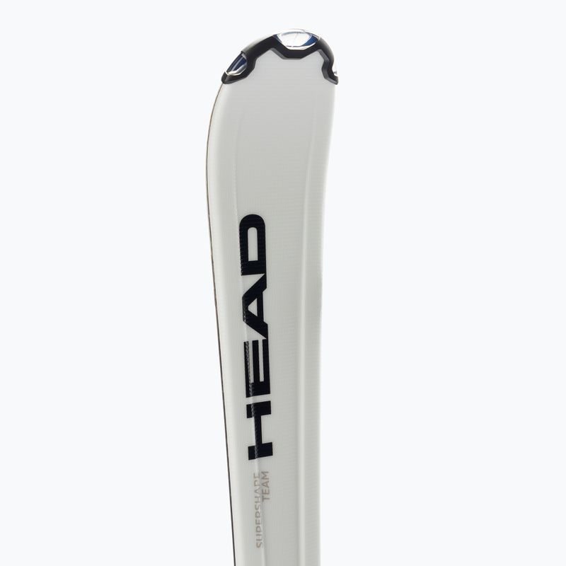 Children's downhill skis HEAD Supershape Team Easy Jrs + Jrs 7.5 white/black/yellow 314201/100862 8