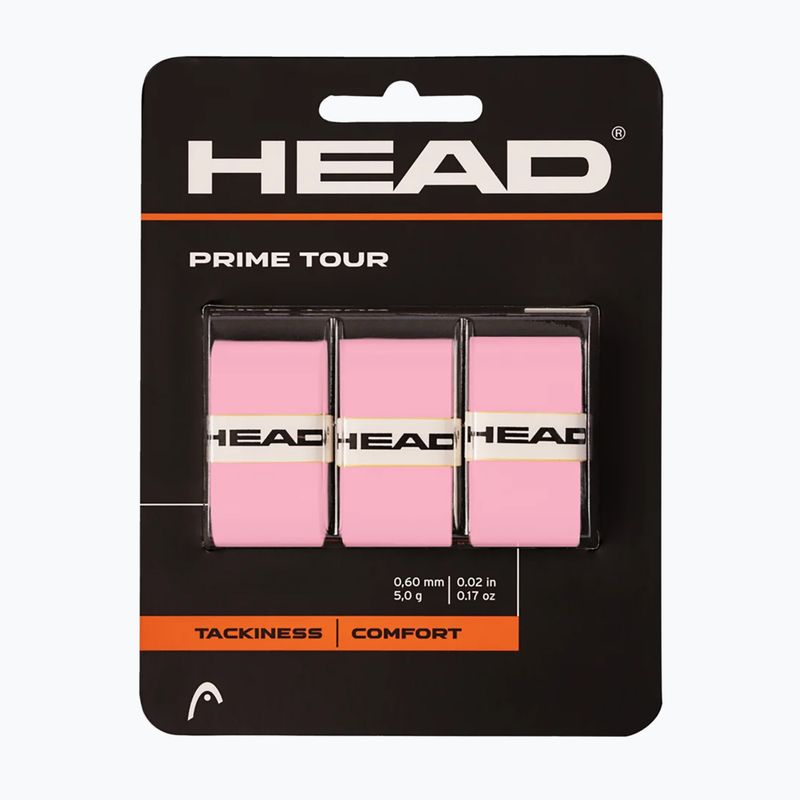 HEAD Prime Tour tennis racket wraps 3 pcs. pink