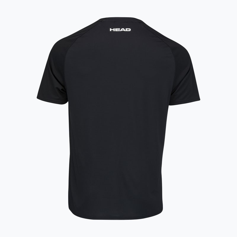 HEAD Topspin men's tennis shirt black and orange 811422 2