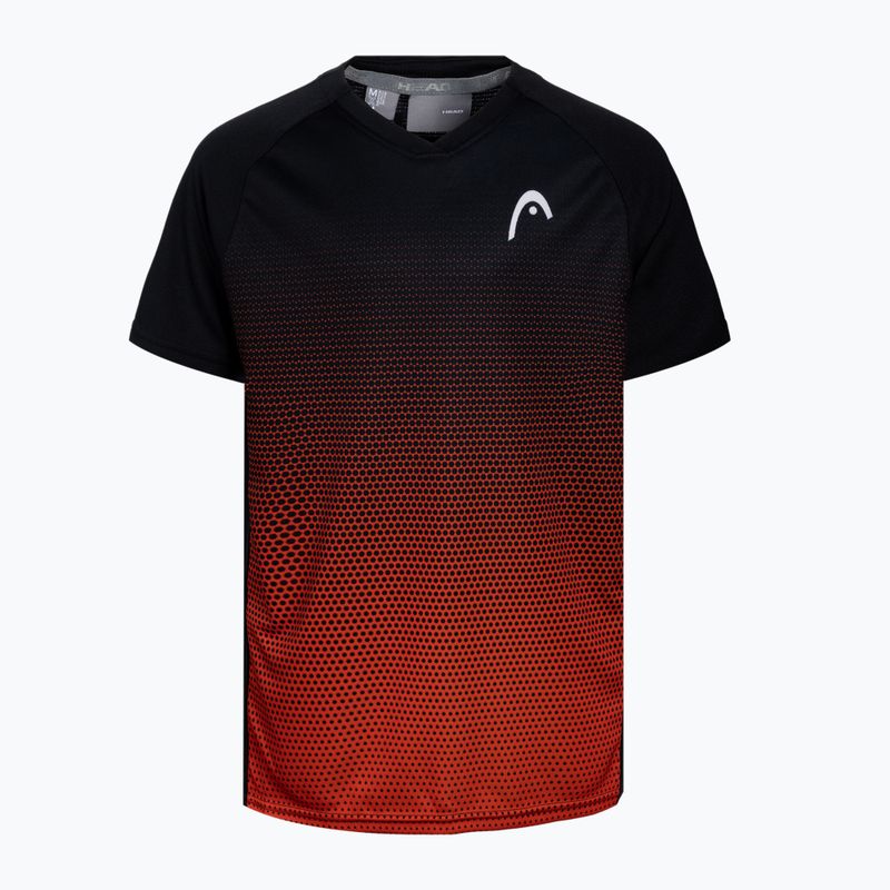 HEAD Topspin children's tennis shirt black and orange 816062