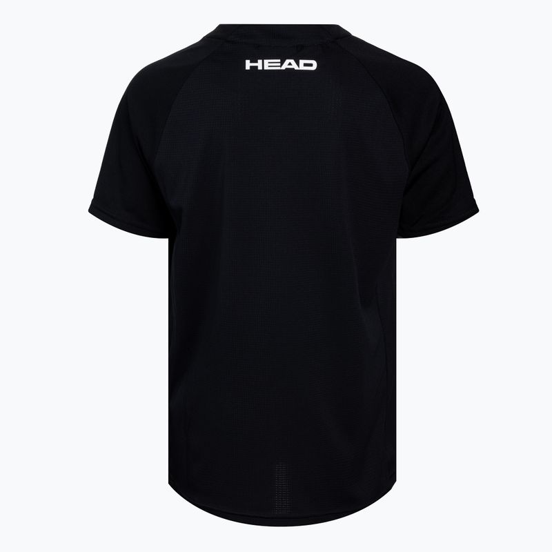HEAD Topspin children's tennis shirt black and orange 816062 2