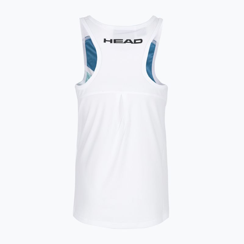 HEAD Agility children's tennis shirt white and green 816132 2