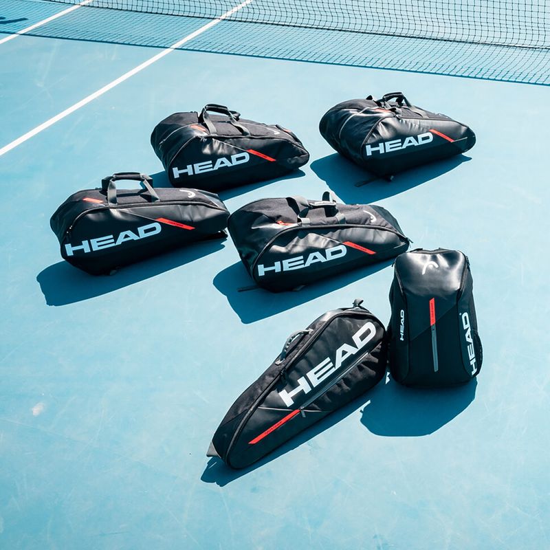 HEAD Tour Team 6R tennis bag 53.5 l black-orange 283482 9