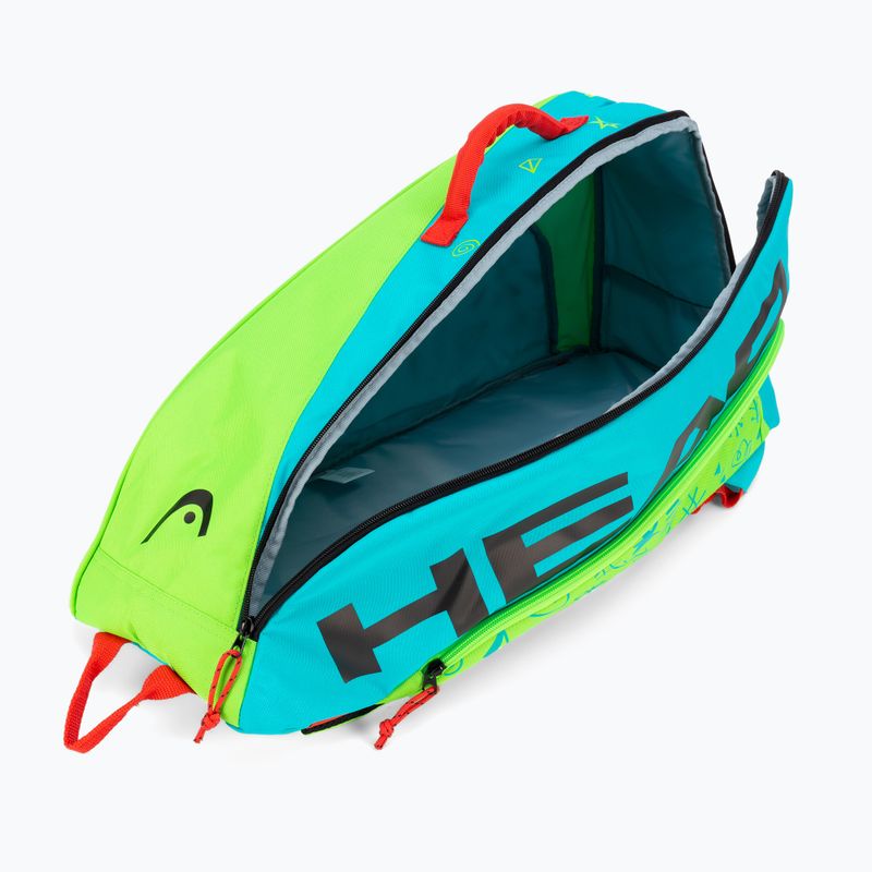 HEAD children's tennis bag Junior Combi Novak 35 l blue-green 283672 6