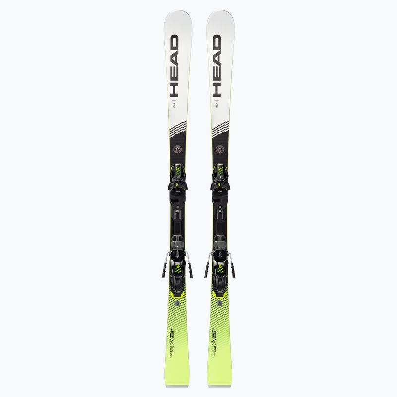 HEAD WC Rebels ISLR Sw Lyt-PR + PR 11 downhill skis black/white/yellow 313360/100789