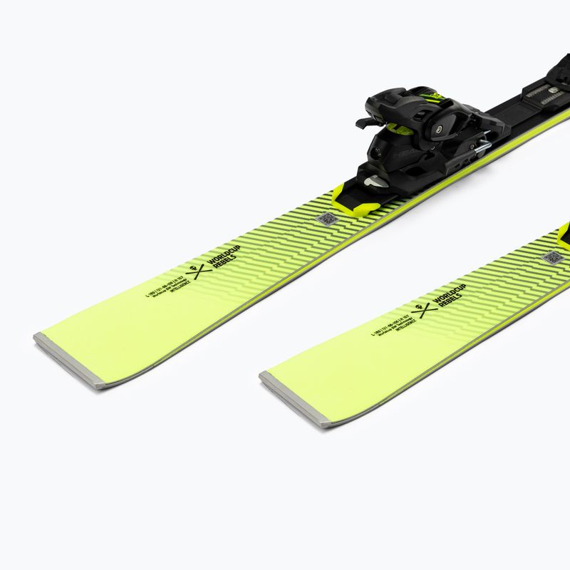 HEAD WC Rebels ISLR Sw Lyt-PR + PR 11 downhill skis black/white/yellow 313360/100789 9