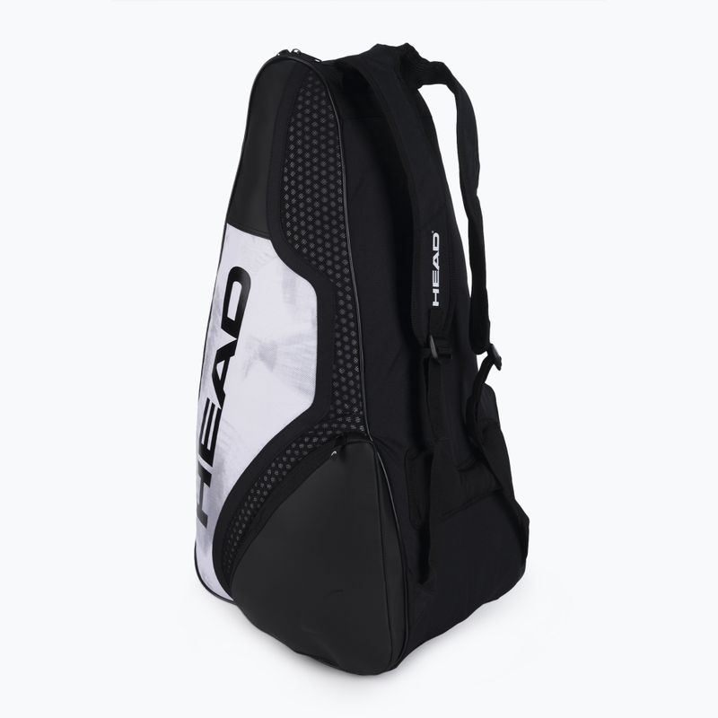 HEAD Djokovic 6R Combi tennis bag 58 l white and black 283121 3