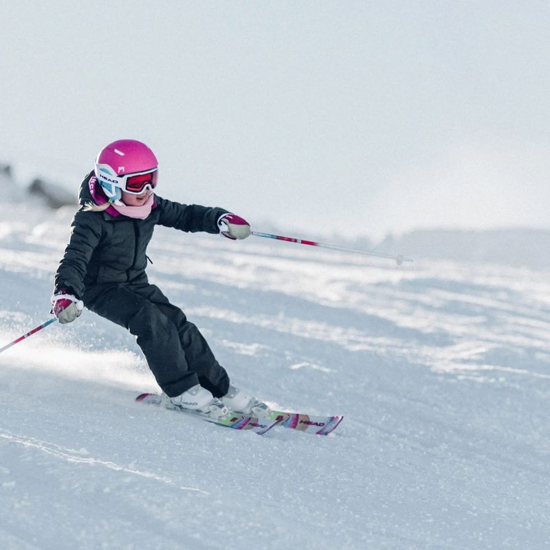 Children's alpine skis HEAD Unicorn Easy JRS + bindings Jrs 4.5 GW CA white/pink 9