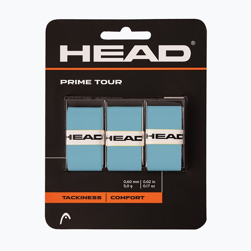 HEAD Prime Tour tennis racket wraps 3 pcs blue.