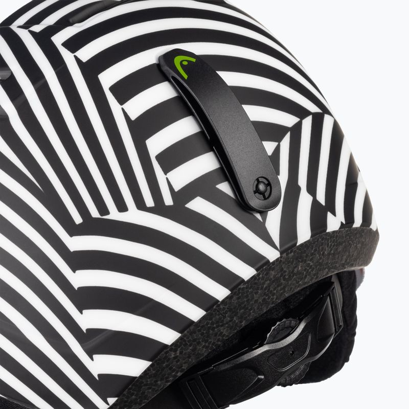 HEAD Mojo Visor S2 children's ski helmet white and black 328152 8